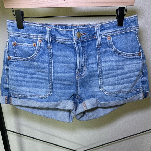 AE Dreamy Drape Stretch Denim Easy Shortie - Picture 3 of 5